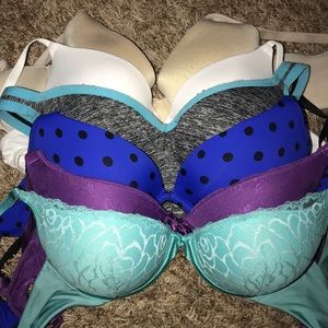 Set of 6 34 B bras